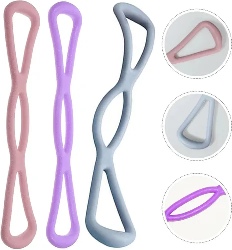 Miniatura 9 de HANABASS 3Pcs Resistance Bands Set Elastic Workout Bands High Elasticity Stretch for Yoga Fitness Training Back Shoulder Chest Exercise