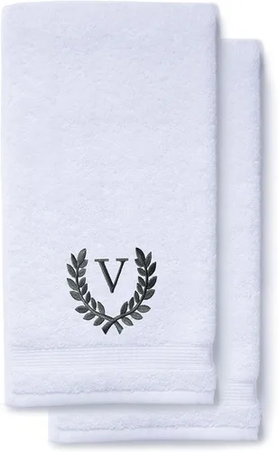Miniatura 119 de Toallas de mano decorativas y con monograma para baño, cocina, maquillaje Regalo personalizado para boda-nupcial Toalla turca de lujo