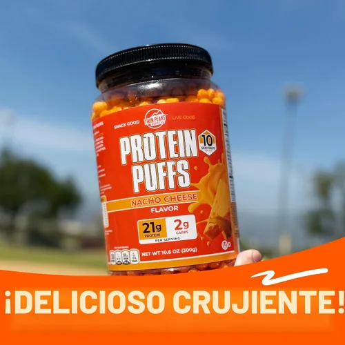 Miniatura 6 de TWIN PEAKS PROTEÍN PUFF - (Queso Nacho), Snack bajo en carbohidratos apto para dieta keto