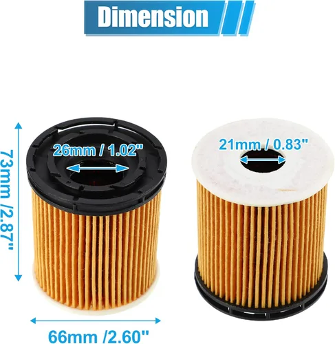 Miniatura 5 de X AUTOHAUX Filtro de aceite de motor 26350-2M000 para Kia K5 1.6 2021-2024 para Hyundai Tucson 1.6 Hybrid 2022-2025 para Kia Rio 1.6 2020-2023 1