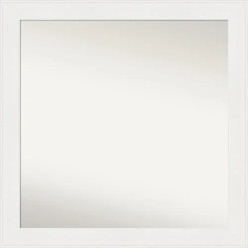 Miniatura 536 de Amanti Art Espejo de baño blanco para sobre el fregadero, 24 x 24 pulgadas, hecho a medida, espejo de tocador cuadrado blanco estrecho, marco