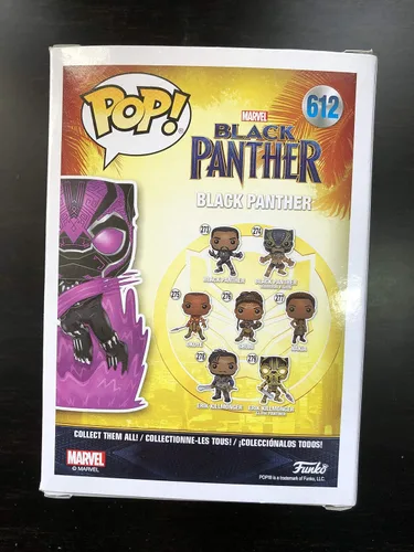Miniatura 4 de Funko POP Marvel Collector Corps Exclusive Black Panther 612 Purple Glow