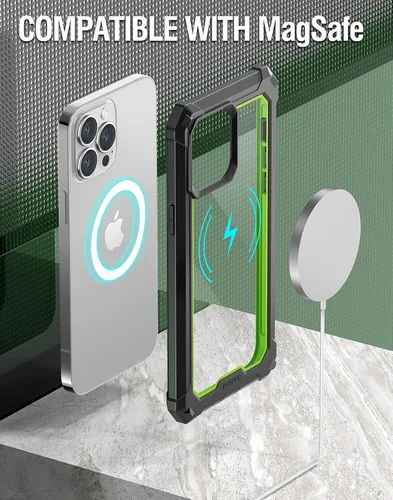 Miniatura 4 de Poetic Guardian Series - Funda diseñada para iPhone 13 Pro Max de 6.7 pulgadas, híbrida de cuerpo completo, a prueba de golpes, con protector
