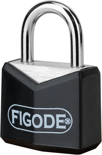 Miniatura 5 de FIGODE® Candado pequeño y ligero con llaves grandes, cerradura de aluminio cubierta negra, 3/4 pulgadas de ancho, candados de equipaje para maleta