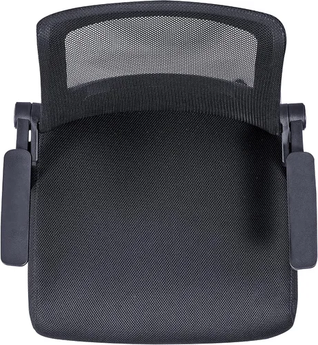 Miniatura 10 de Techni Mobili, Silla ergonómica negra de malla de oficina Mid-back office chair, lumbar support, breathable mesh back, height adjustable, flip-up