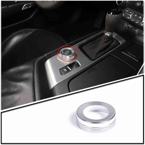 Miniatura 16 de TINKI Anillo decorativo de ajuste de brillo para instrumento de automóvil, para Chevy C7 Corvette 2014-2019, accesorios interiores