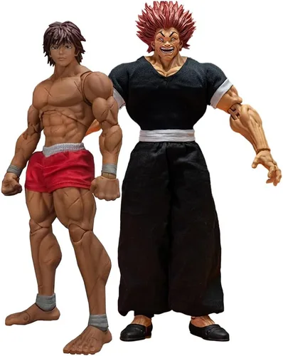 QAHEART 2 figuras de acción de Hanma Yujiro, figura de anime, modelo de estatua de Yujiro, articulaciones, figuras de manga de dibujos animados