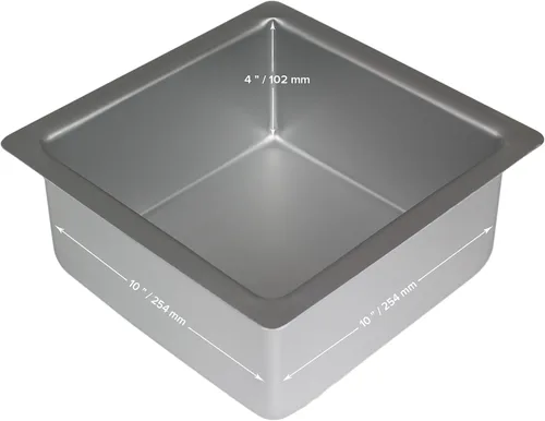 Miniatura 5 de PME Bandeja para hornear de aluminio profesional, cuadrada 10 x 4
