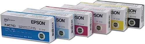 Miniatura 3 de Digital Epson C13S02A9901 - Juego de cartuchos de tinta de 6 colores (cian, amarillo, magenta, negro, cian claro, magenta claro) para DiscProducer