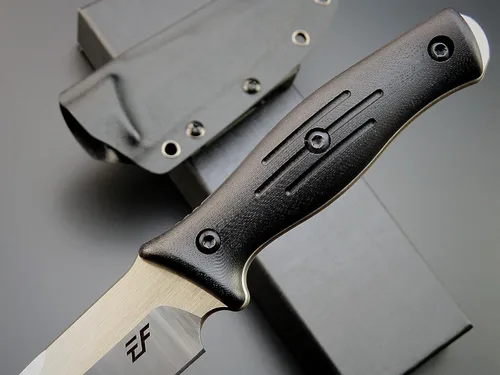 Miniatura 4 de Eafengrow EF140 Cuchillo de hoja fija, hoja de acero AUS-10, mango G10 de espiga completa, herramienta EDC cuchillo recto para trabajar campamento