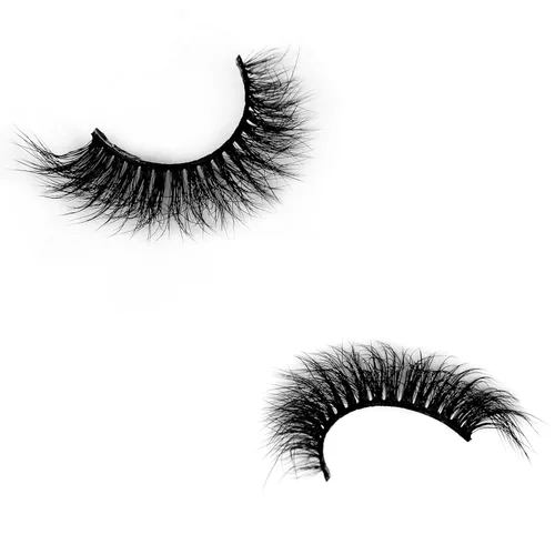 Miniatura 230 de Pooplunch - Pestañas postizas finas de visón sintético, estilo ojo de gato, naturales, cruzadas, tipo racimo, efecto 8D de volumen, tiras