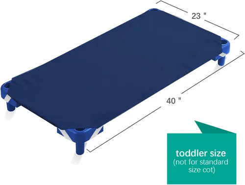 Miniatura 6 de 2 piezas de sábanas tamaño cuna para guardería, 23 x 40 pulgadas, sábana de cuna para niños, azul marino, sábana de siesta de microfibra