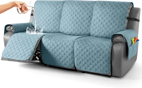 Miniatura 32 de TAOCOCO Fundas reclinables 100% impermeables, con correas para las piernas, funda de sofá reclinable reversible para silla reclinable, protector