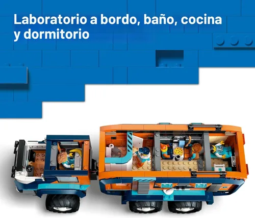 Miniatura 4 de LEGO City Camión de Laboratorio Científico Explorador Ártico para Construir - Juego de Construcción STEM para Niñas y Niños, Edades 8+ - Camión