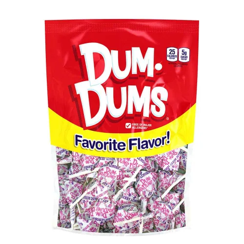 Miniatura 6 de Dum Dums Paletas de Soda de Crema - Caja de Dulces a Granel con Paletas Envueltas Individualmente, Chupetas Gourmet de un Solo Sabor - 50