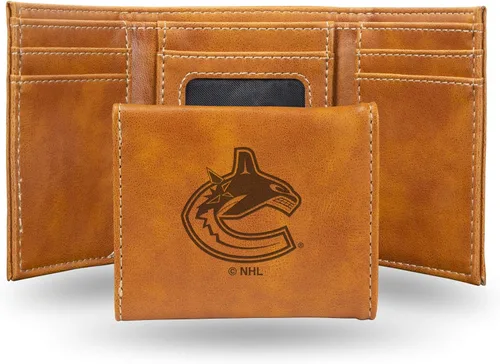 Miniatura 30 de NHL Rico Industries - Billetera triple grabada con láser y tres pliegues, accesorio para hombre