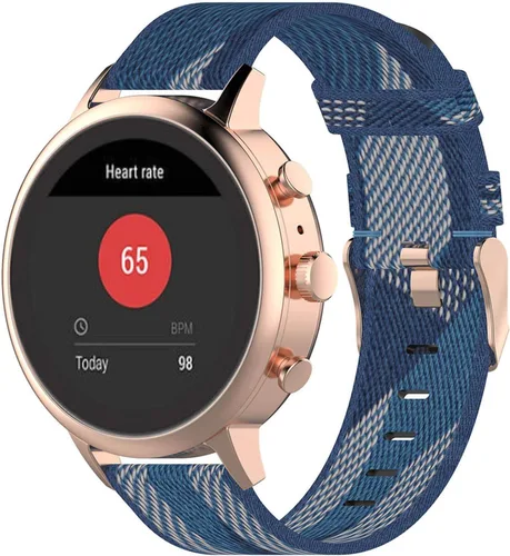 Correa de reloj Fossil Sport de 1.61 pulgadas, correa de repuesto de nailon de liberación rápida de 0.71 pulgadas para mujer Fossil Gen 4 Venture