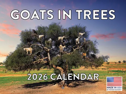 Miniatura 27 de Calendario alpaca 2026, calendario mensual de pared de 12 meses Hecho en Estados Unidos.