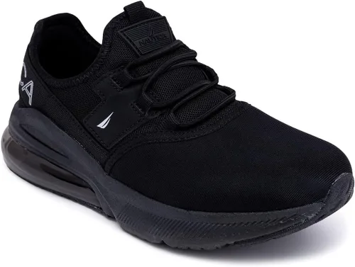 NAUTICA Zapatos deportivos casuales de moda con burbujas de aire para niños, zapatos para caminar, ligeros, para niños y niñas, con cordones, para