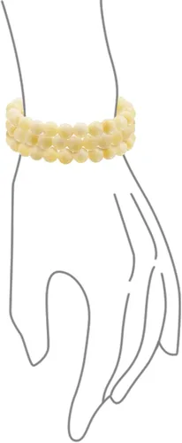Miniatura 55 de Bling Jewelry Juego de 3 pulseras elásticas unisex apilables con cuentas redondas de 0.315 pulgadas para mujeres, adolescentes y hombres, multihebra