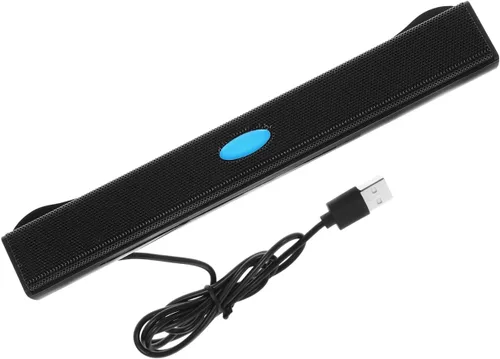 HOMSFOU Barra de sonido de TV Barra de sonido USB Altavoz USB Surround Sound Bar, mediano, negro