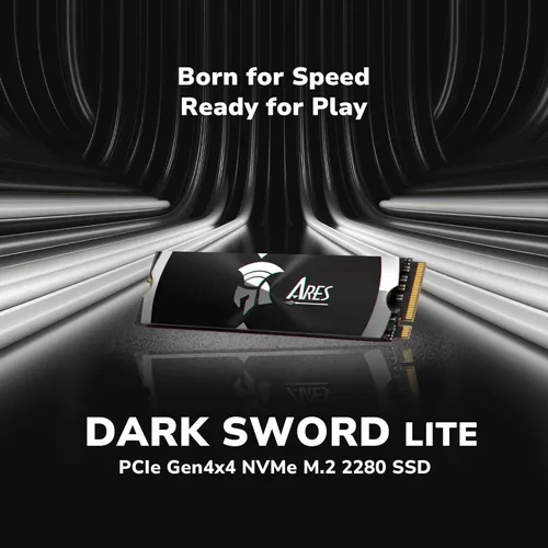 Miniatura 2 de DATO Gen4 SSD con disipador de calor de 1 TB NVMe PCIe 4.0 M.2 2280 hasta 7200/6850 MB/s SSD de alto rendimiento para juegos y creación – Ares Dark