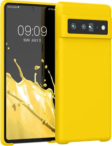 Miniatura 517 de kwmobile Funda Compatible con Google Pixel 6 Pro - Funda de teléfono de silicona TPU con acabado suave - Azul Arrecife