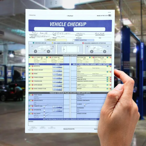 Miniatura 4 de SSWBasics Formulario de inspección de vehículos de 17/27 puntos, 8 1/2 pulgadas de alto x 11 pulgadas de ancho, paquete de 100