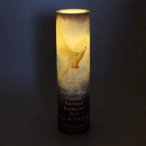 Miniatura 2 de Vela de oración devocional sin llama LED azul del Espíritu Santo