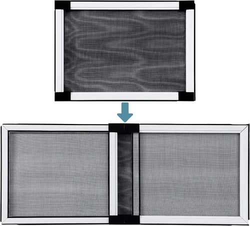 Miniatura 10 de BAFLOTEX Pantallas ajustables expandibles de 2 maneras de ventana ampliables 10.35 pulgadas de alto x 10.12 pulgadas a 17.24 pulgadas de ancho