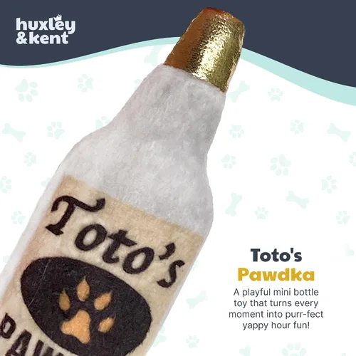Miniatura 2 de Huxley & Kent Juguete de peluche para gatos, Toto's Pawdka, relleno de hierba gatera fuerte, juguete interactivo de felpa para gatitos y gatos