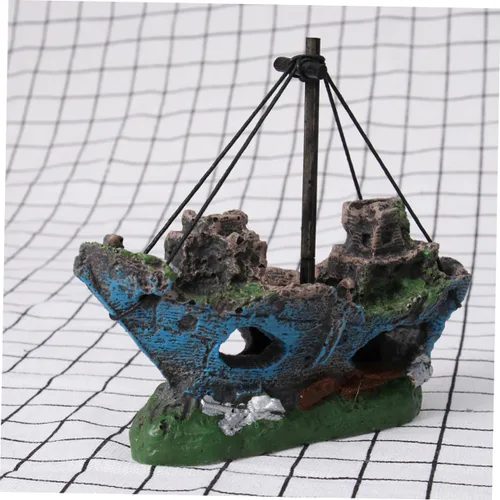 Miniatura 4 de POPETPOP Betta pecera pecera paisajismo decoración en maceta decoraciones de tanque acuario hundido pecera accesorios accesorios acuario adornos