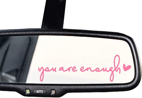 Miniatura 25 de 2 calcomanías de vinilo con el texto “Hello Gorgeous” para espejo retrovisor, amor propio, cuidado personal, para la ventana del auto y laptop