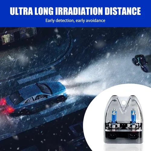Miniatura 6 de gunhunt 2 PCS bombillas halógenas H11, portalámparas PGJ19-2 bombillas blancas súper brillantes, 12V 100W haz alto y haz bajo luz antiniebla
