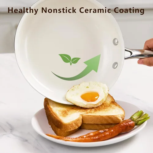 Miniatura 2 de SAKAMOSH Ceramic Aluminum Nonstick Frying Pan