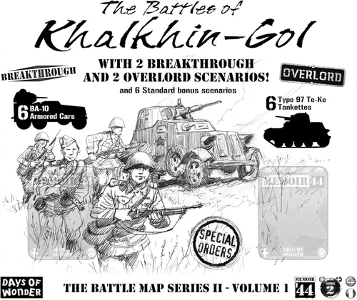 Memoir '44 Battles of Khalkhin-Gol Juego de mesa EXPANSIÓN – Juego de batalla histórico en miniaturas, juego de estrategia para adultos y niños, a