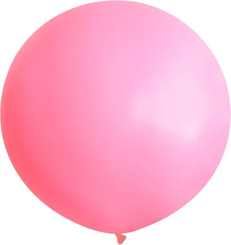 Miniatura 11 de Globos de 36 pulgadas, 5 globos grandes de látex redondos de color rosa claro, globos gigantes de color rosa claro para cumpleaños, bodas, baby Rosa