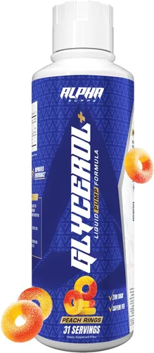 Alpha Supps Fórmula de bomba líquida de glicerol+ - Suplemento líquido de glicerol y citrulina de alto rendimiento para bombas musculares mejoradas,