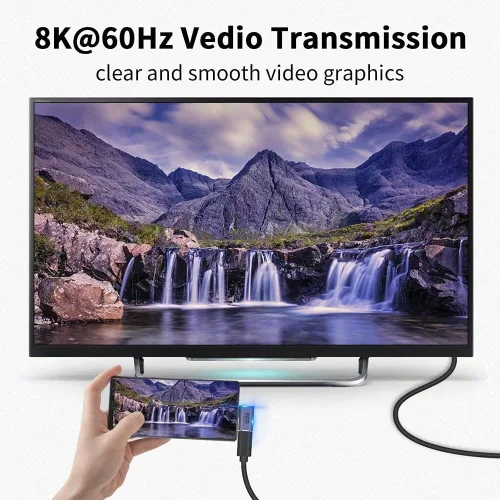 Miniatura 6 de Adaptador de ángulo USB C de 40 Gbps 2 unidades USB C tipo C de 90 grados en ángulo USB-C macho a hembra adaptador de 8 K a 60 Hz USB en ángulo