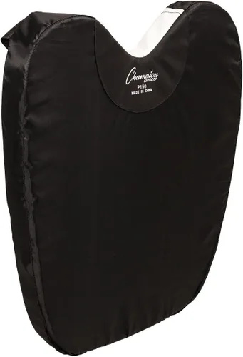Champion Sports Umpire - Protector de pecho exterior con correa en Y, ajustable, ajuste cómodo, color negro