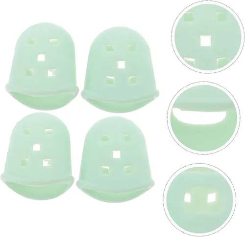 Miniatura 9 de Kalimba - Fundas para pulgares, protección para los dedos, cómodas almohadillas de silicona para sesiones de práctica prolongadas, cubiertas
