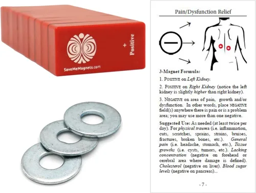Miniatura 10 de SaveMeMagnets - Kit de bienestar de biomagnetismo 10 imanes de grado terapéutico e guía ilustrada Imán de bricolaje para el cuidado personal
