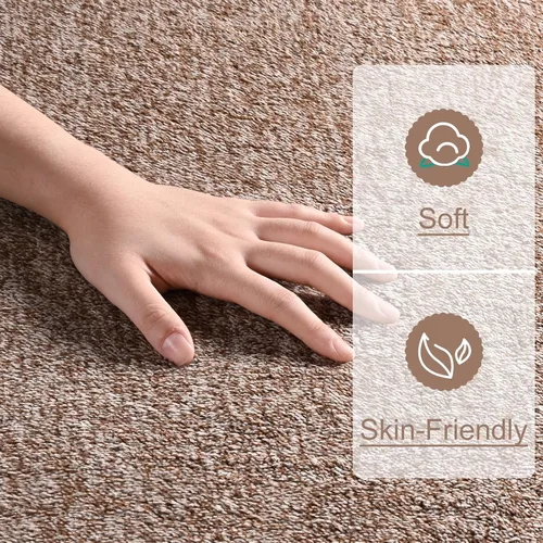 Miniatura 5 de Amearea 6x9 Alfombra de área moderna y suave, alfombras lavables de color elegante para sala de estar, alfombra de felpa para decoración del hogar