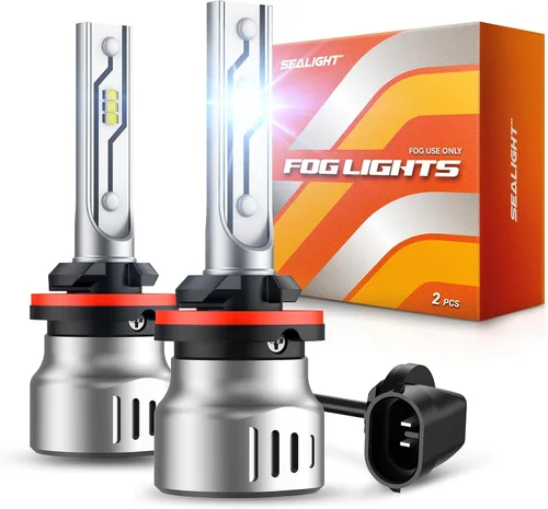 Miniatura 19 de SEALIGHT Compatible con Ford F250 F350 F450 F550 XL XLT Super Duty 2023-2025 Kit de bombillas antiniebla de haz alto/bajo, 92000 lúmenes, 800%