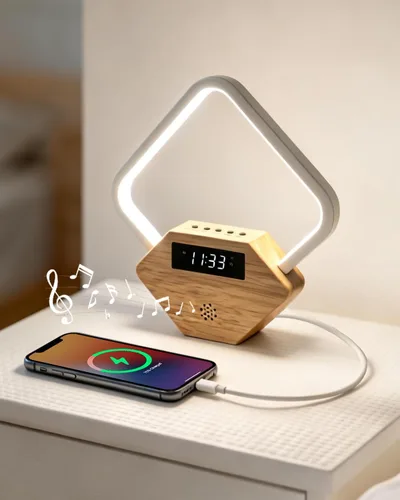 Reloj despertador Sunrise con máquina de sonido de ruido blanco para dormir, 15 sonidos relajantes y repetición con temporizador, lámpara de