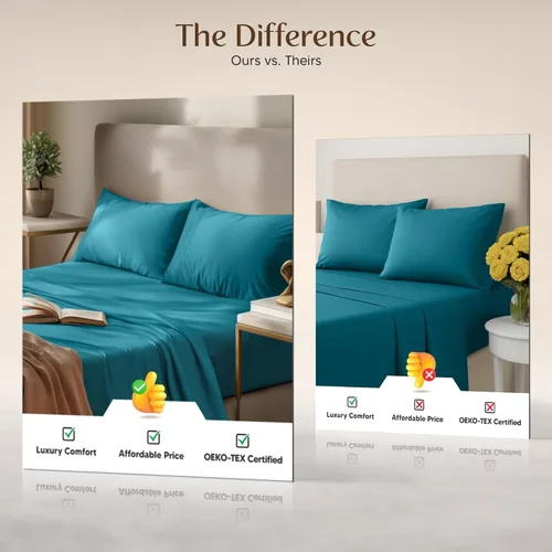 Miniatura 69 de Utopia Bedding Juego de sábanas Queen – Sábanas de 4 piezas para cama tamaño Queen, microfibra suave y transpirable, incluye 1 sábana bajera, 1 Gris
