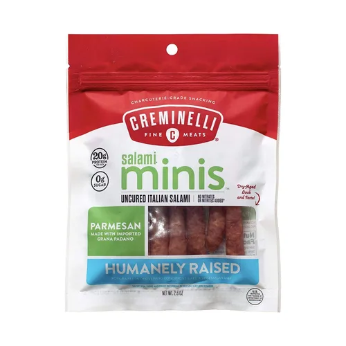 Miniatura 12 de Creminelli - Colaciones pequeñas de salami original con fabricación a conciencia en los Estados Unidos Es amigable con cerdo, keto y paleo. Cuenta