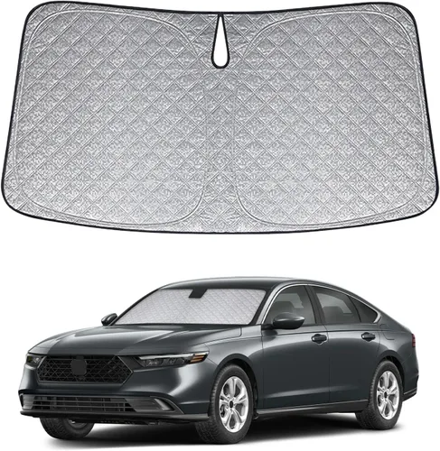Miniatura 35 de Parasol de 6 capas para parabrisas de Honda Element 2003-2011, parasol plegable para automóvil con bolsa de almacenamiento, reflectante del calor