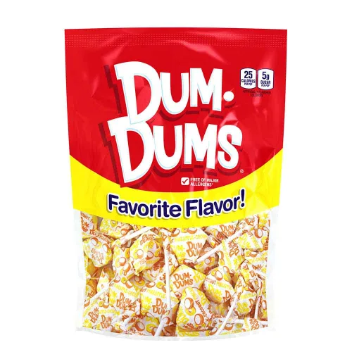Miniatura 12 de Dum Dums Paletas de Soda de Crema - Caja de Dulces a Granel con Paletas Envueltas Individualmente, Chupetas Gourmet de un Solo Sabor - 50