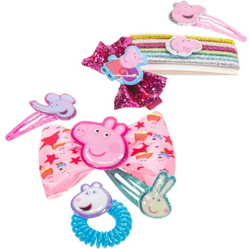 Miniatura 4 de Peppa Pig - Mochila Townley Girl Bolsa de regalo de maquillaje cosmético incluye accesorios para el cabello y mochila de PVC impresa para niños